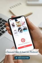 Portable affichant Pinterest